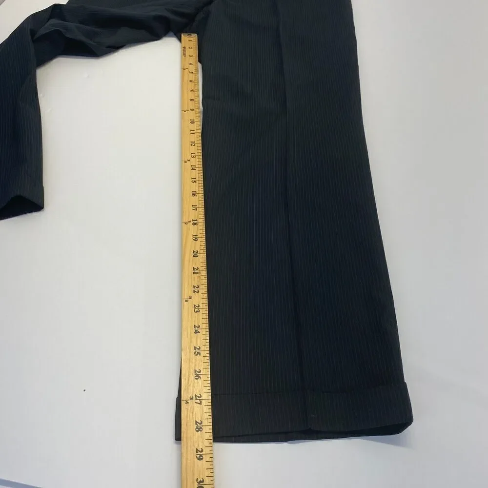 Tzarelli Designed Italy Men’s Wool Dress Pants Size 38R Black